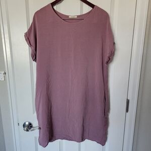 12 Pm By Mon Ami Mauve Tunic - Pockets, Excellent Condition